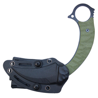 8" Green Karambit w/ Kydex Sheath