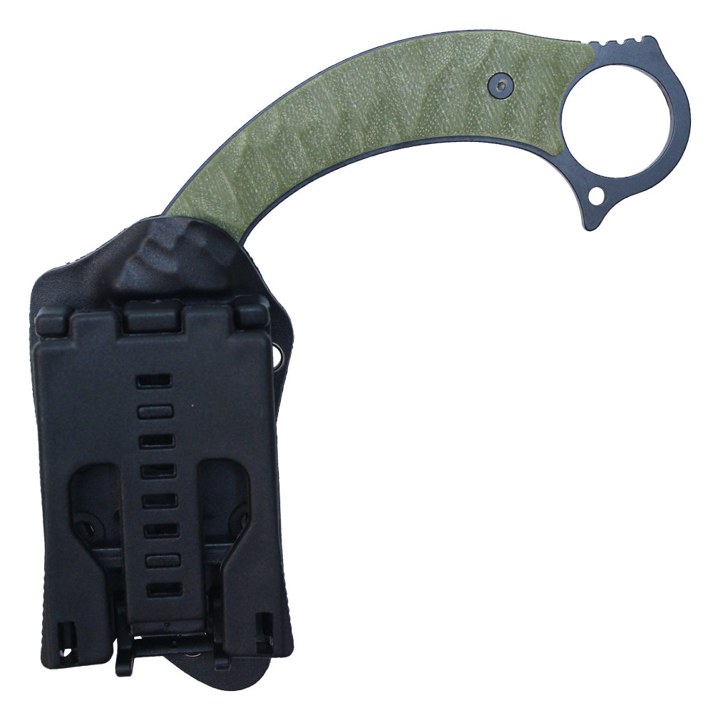 8" Green Karambit w/ Kydex Sheath