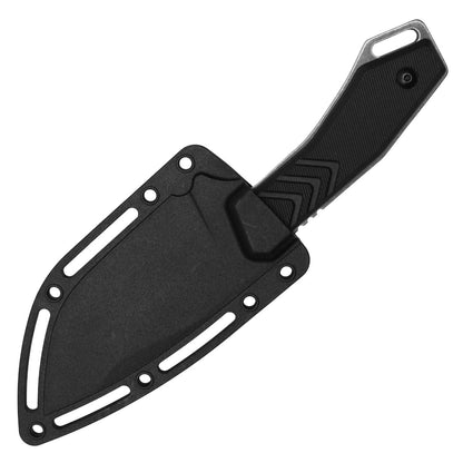 8" Black Fixed Blade Knife
