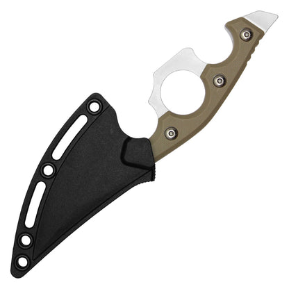 Wartech 6.75" Desert Tan Tactical Knuckle Knife