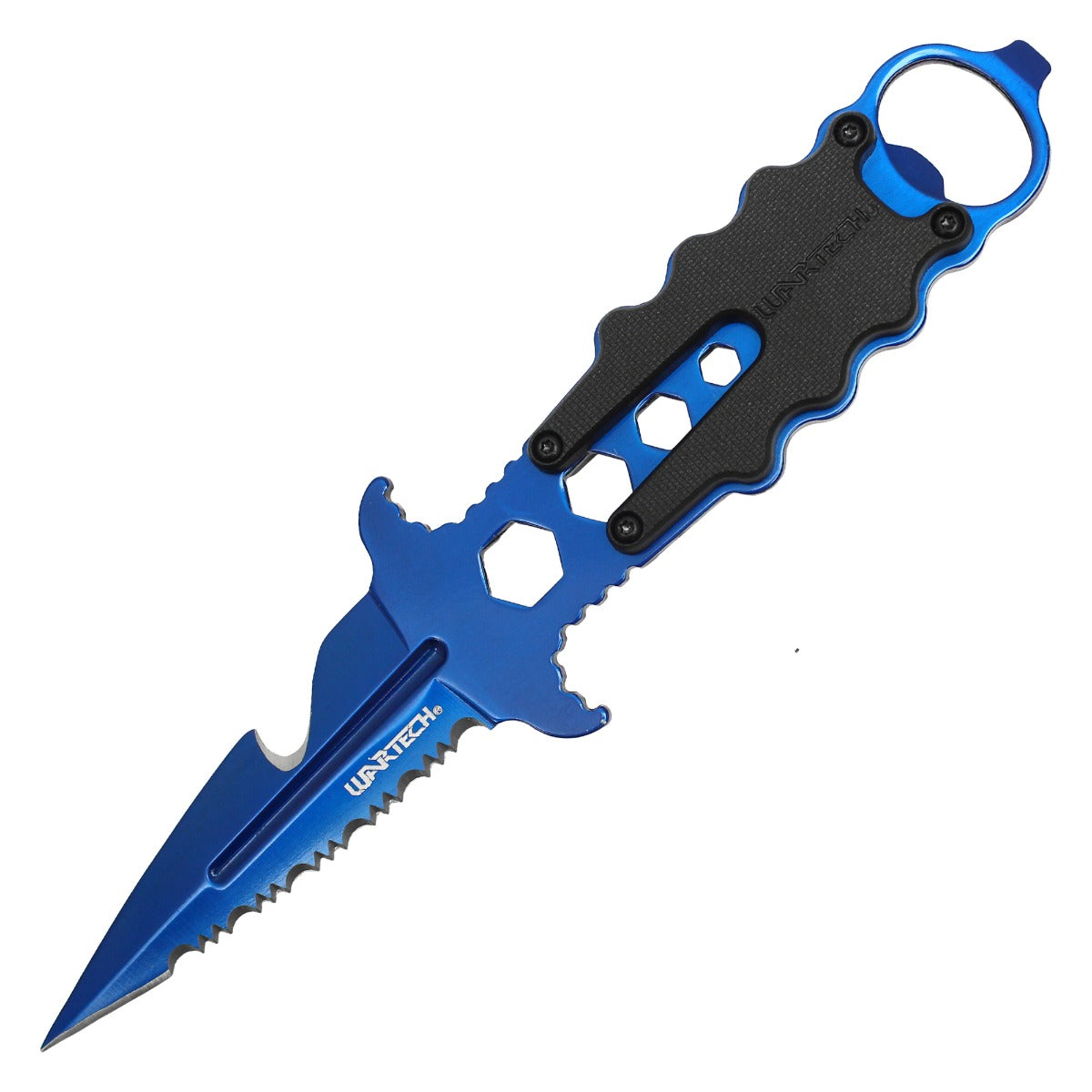 7.5" Blue Fixed Blade Knife