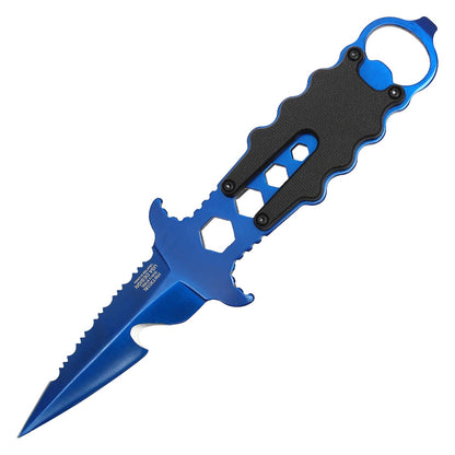 7.5" Blue Fixed Blade Knife