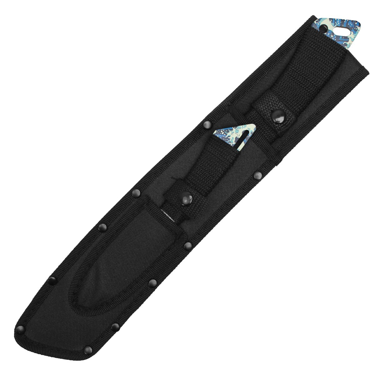 15" Blue Samurai Machete (2PC)