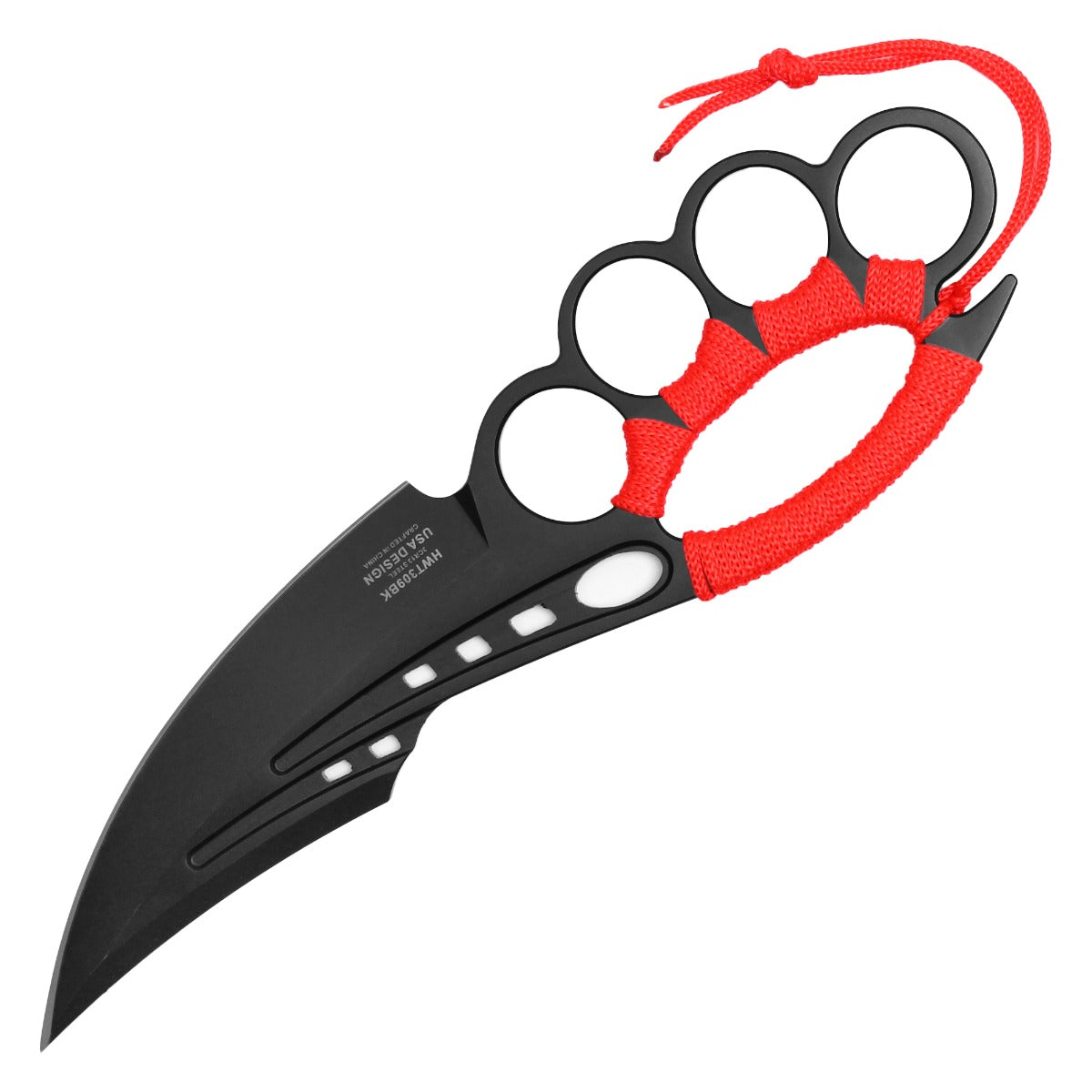 Wartech 10" Red Wrapped Trench Knife