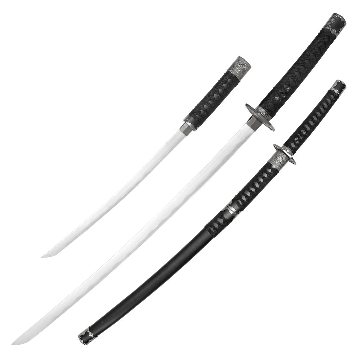 38" Black Dual Blade Katana