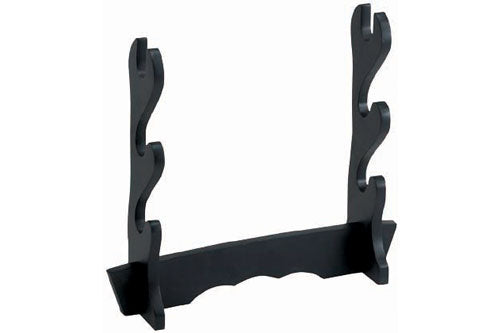 3 slot TABLE SWORD STAND BLACK