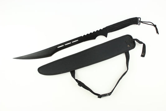 27 BLACK MACHETE W SHEATH SINGLE-inch