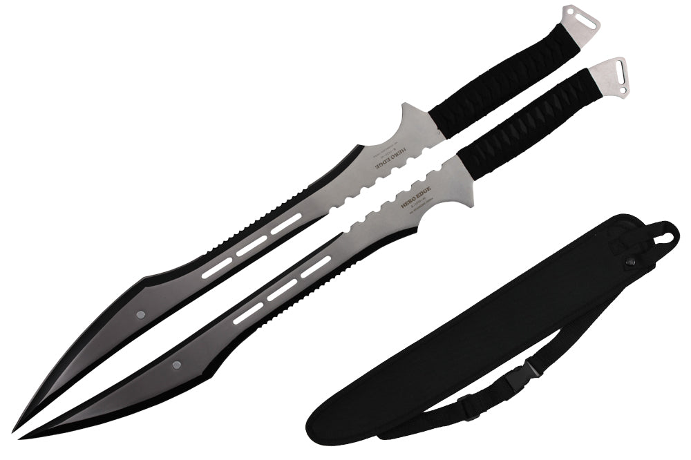 27 fulltang sword two tone blade two sword set-inch