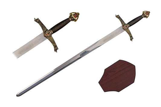 43 SWORD WITH PLAQUE-inch