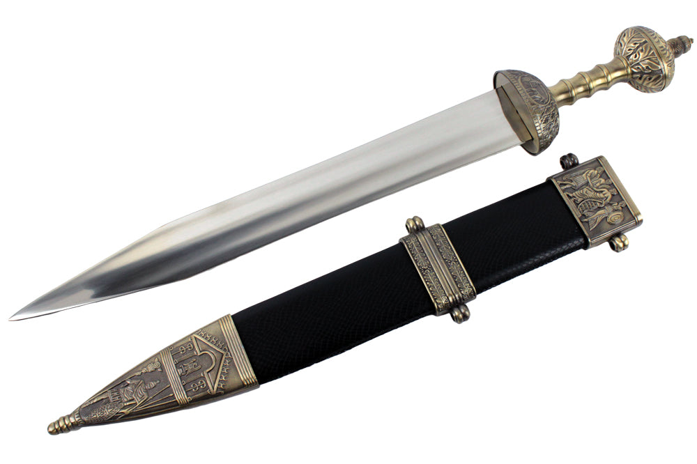 30 Inch Overall Roman Battle Sword - Black