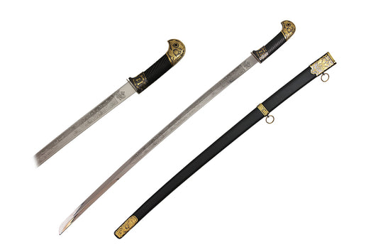 37 3/8" Russian Officer Sword w/ Scabbard (Black)