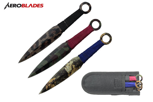 SET OF3 K THROWING KNIFE