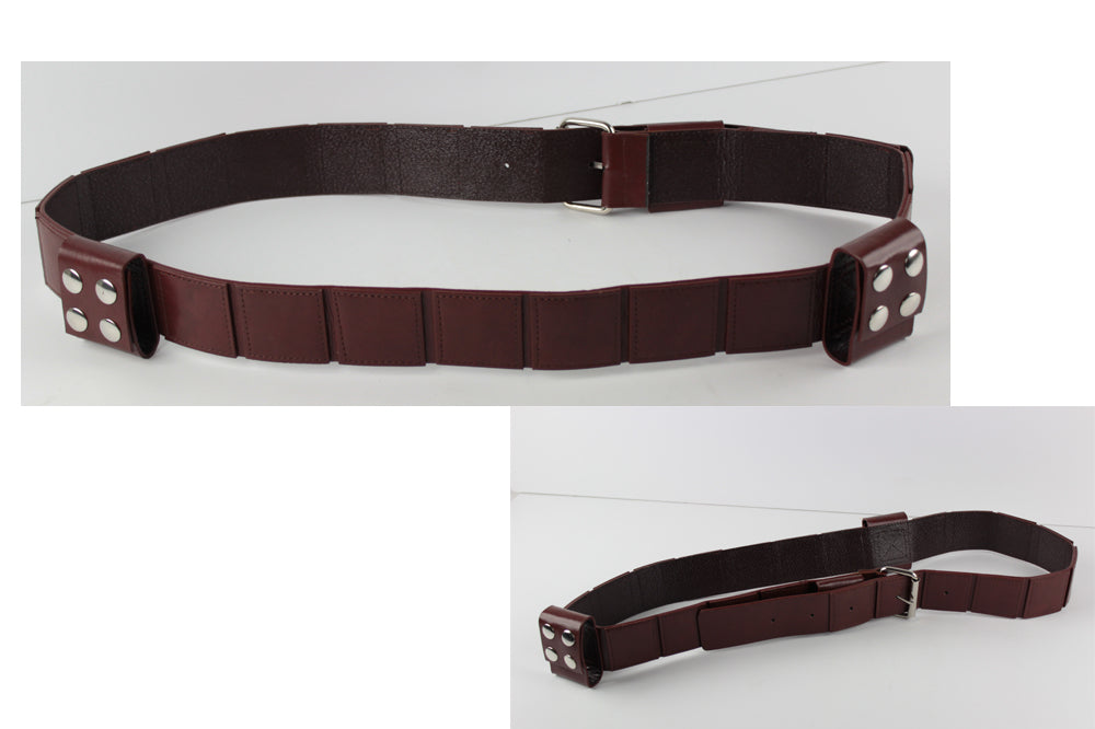  Brown HAN ARTIFICIAL LEATHER BELT- BROWN COLOR