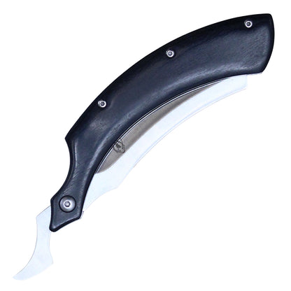 8" Buckshot Straight Razor (Black)