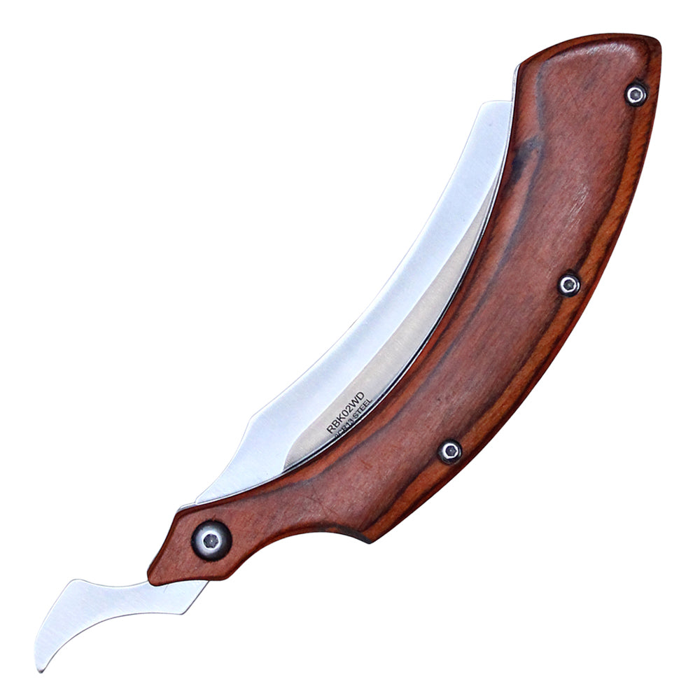 8" Buckshot Straight Razor (Wood)