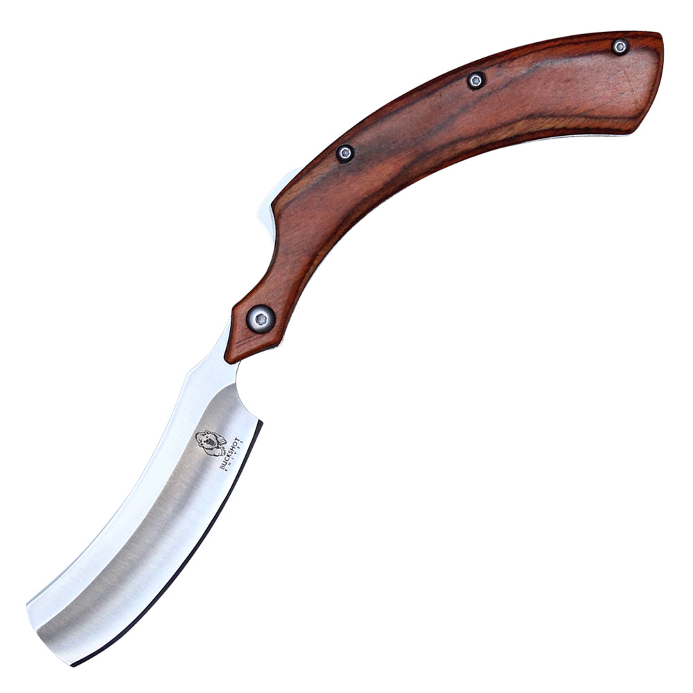 8" Buckshot Straight Razor (Wood)