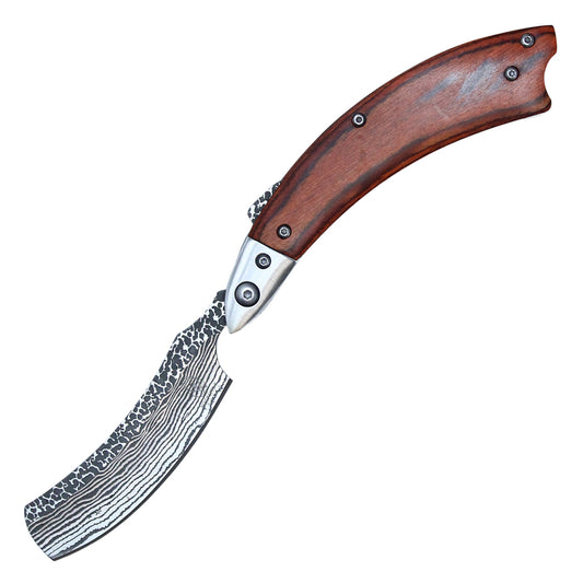 8-1/4" Buckshot Straight Razor (Wood)