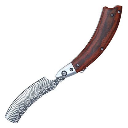 8-1/4" Buckshot Straight Razor (Wood)