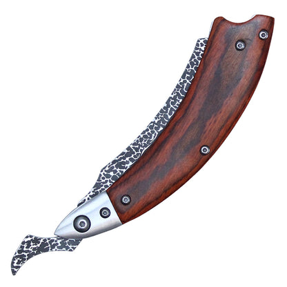 8-1/4" Buckshot Straight Razor (Wood)