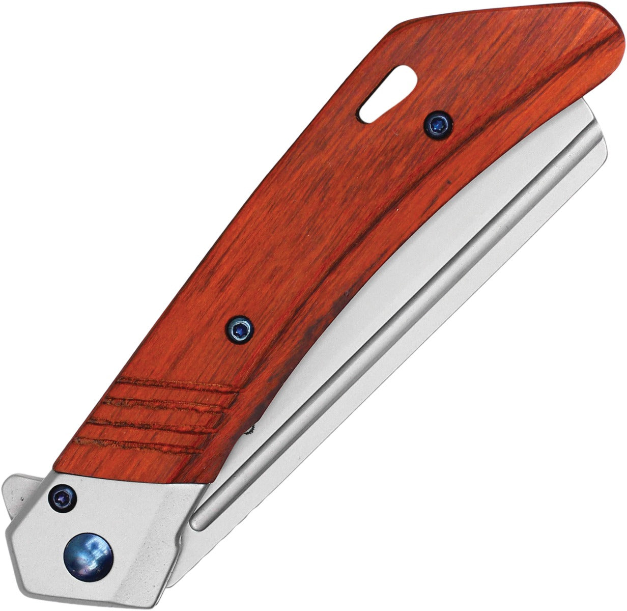 8" Red Wood Pocket Knife