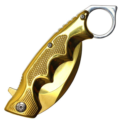 8.5" Gold Pocket Karambit