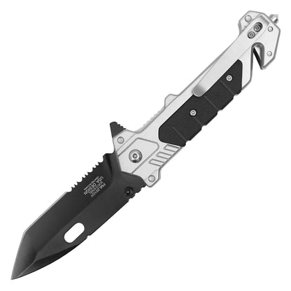 8" Silver Pocket Knife - Milspec Tactical