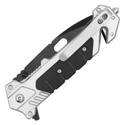 8" Silver Pocket Knife - Milspec Tactical