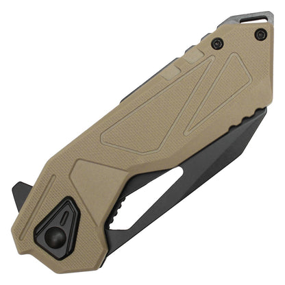 7.5" Milspec Tactical - Desert Tan Pocket Knife