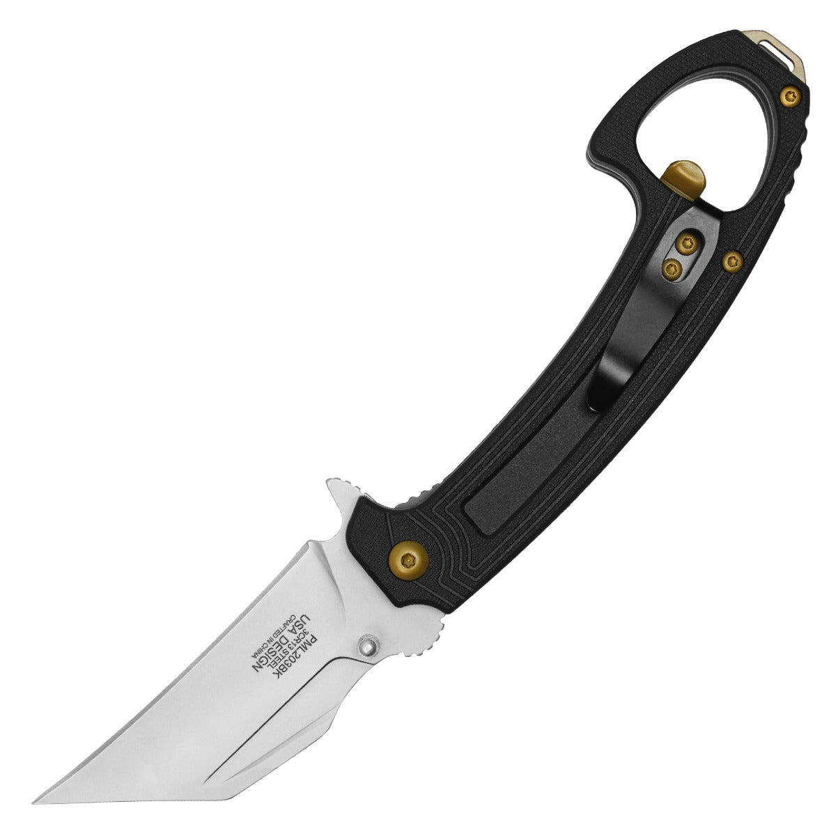 Black Wharncliffe Pocket Knife