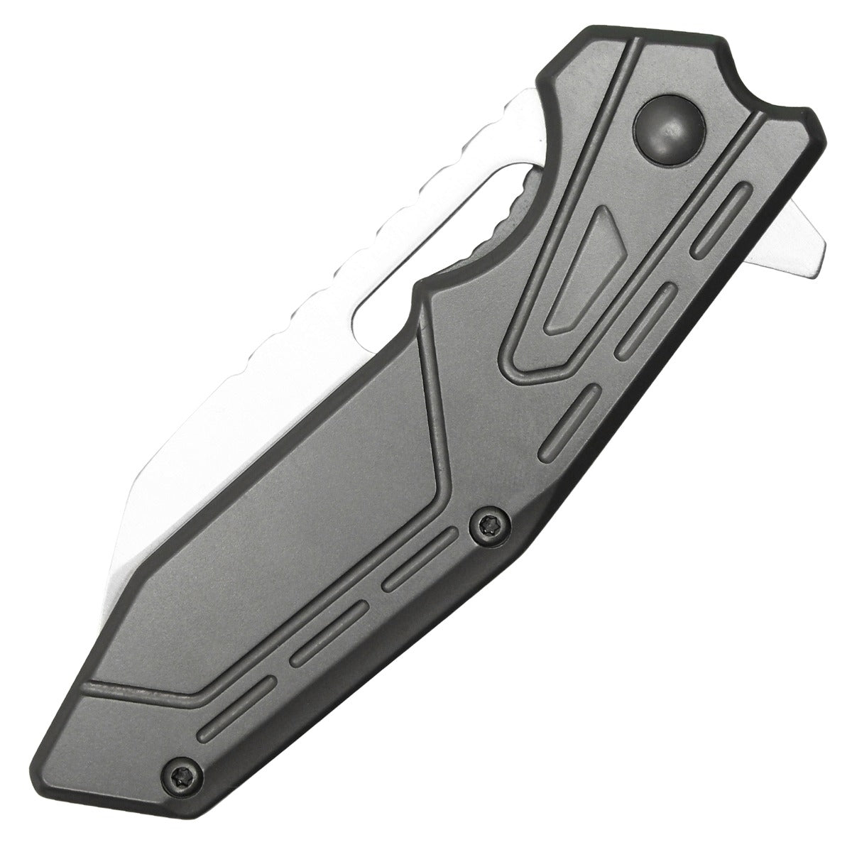 Milspec Tactical Gray Pocket Knife