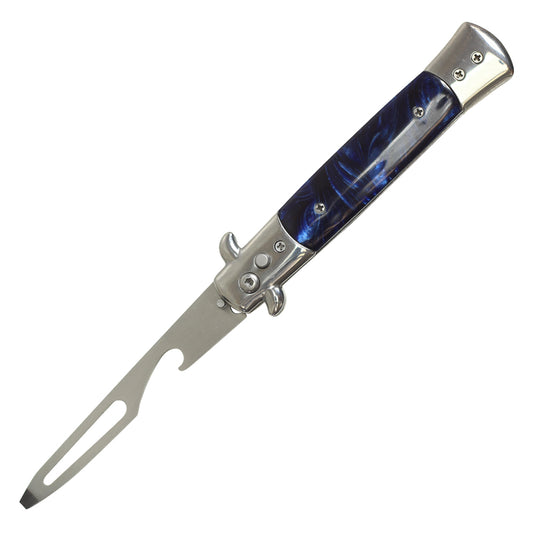 9" Automatic Switch Bottle Opener/ Screw Driver (Blue)