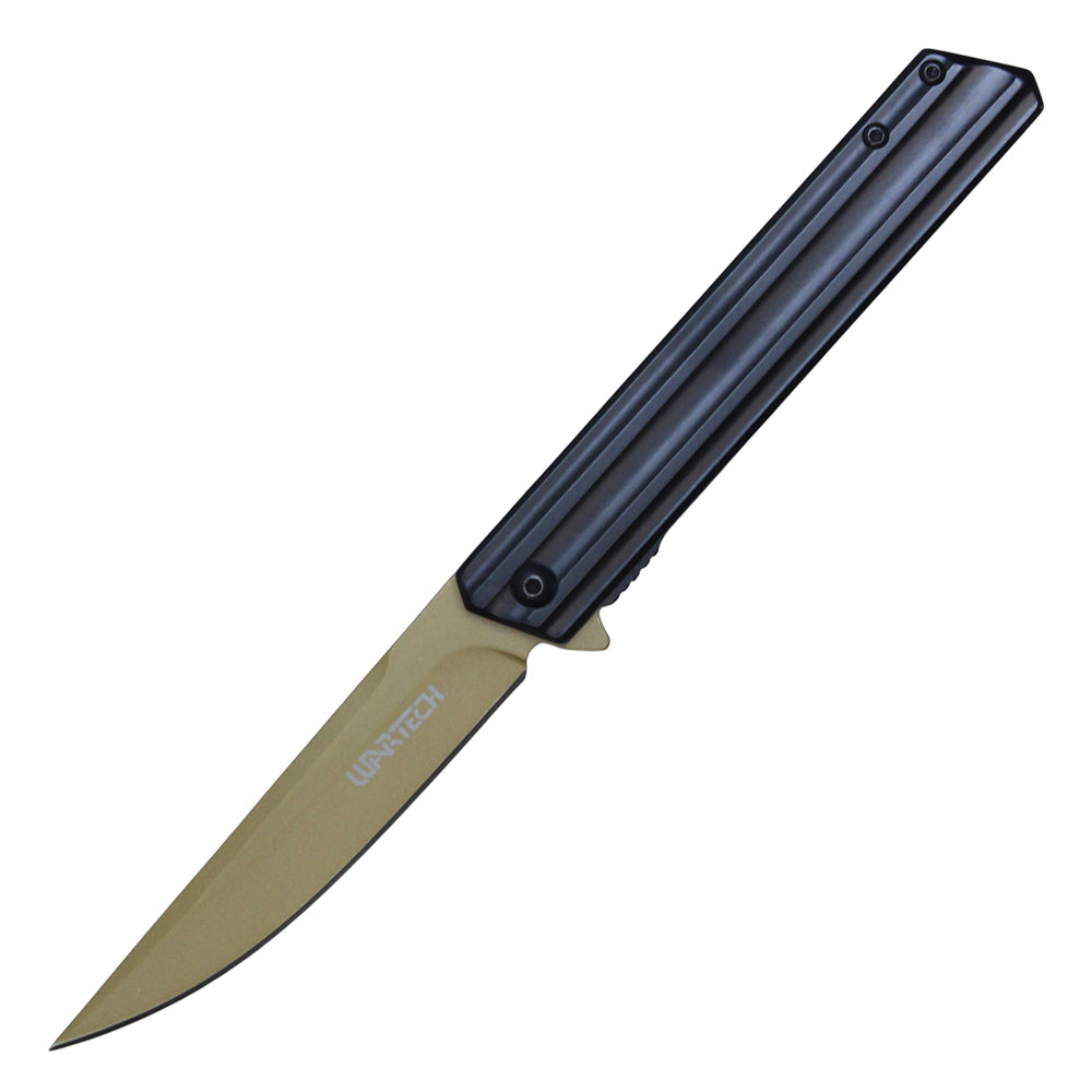 8-1/2" Drop point pocket knife (Gold)