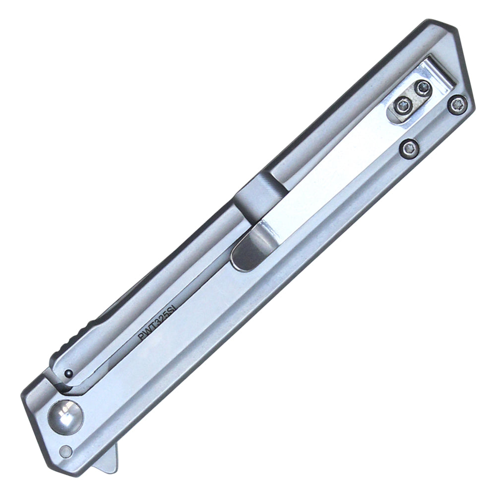 8-1/2" Drop point pocket knife (Silver)