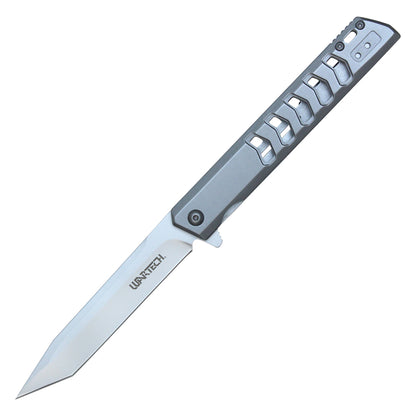 9-1/4" Tanto pocket knife (Silver)