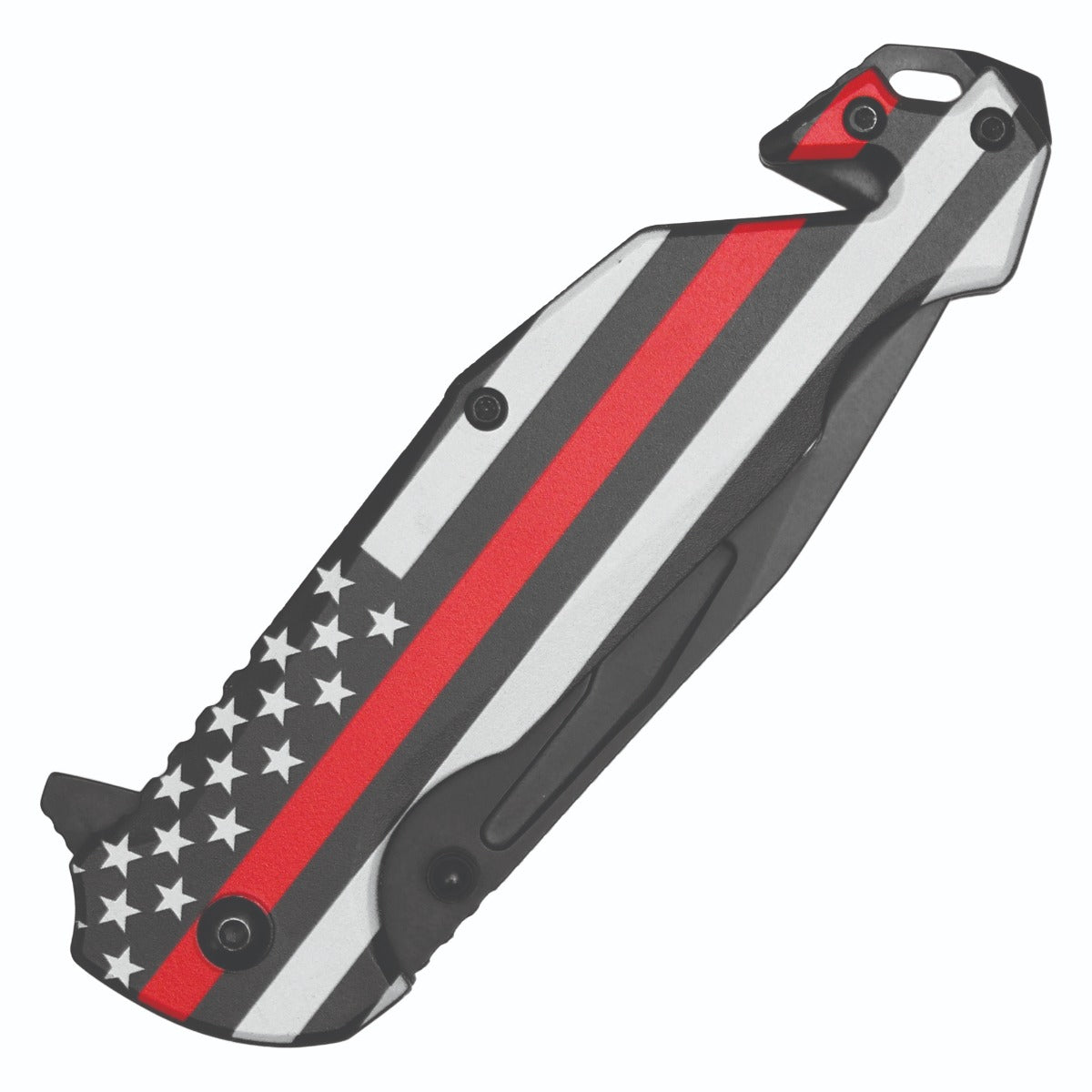 8" Wartech - Thin Red Line Pocket Knife