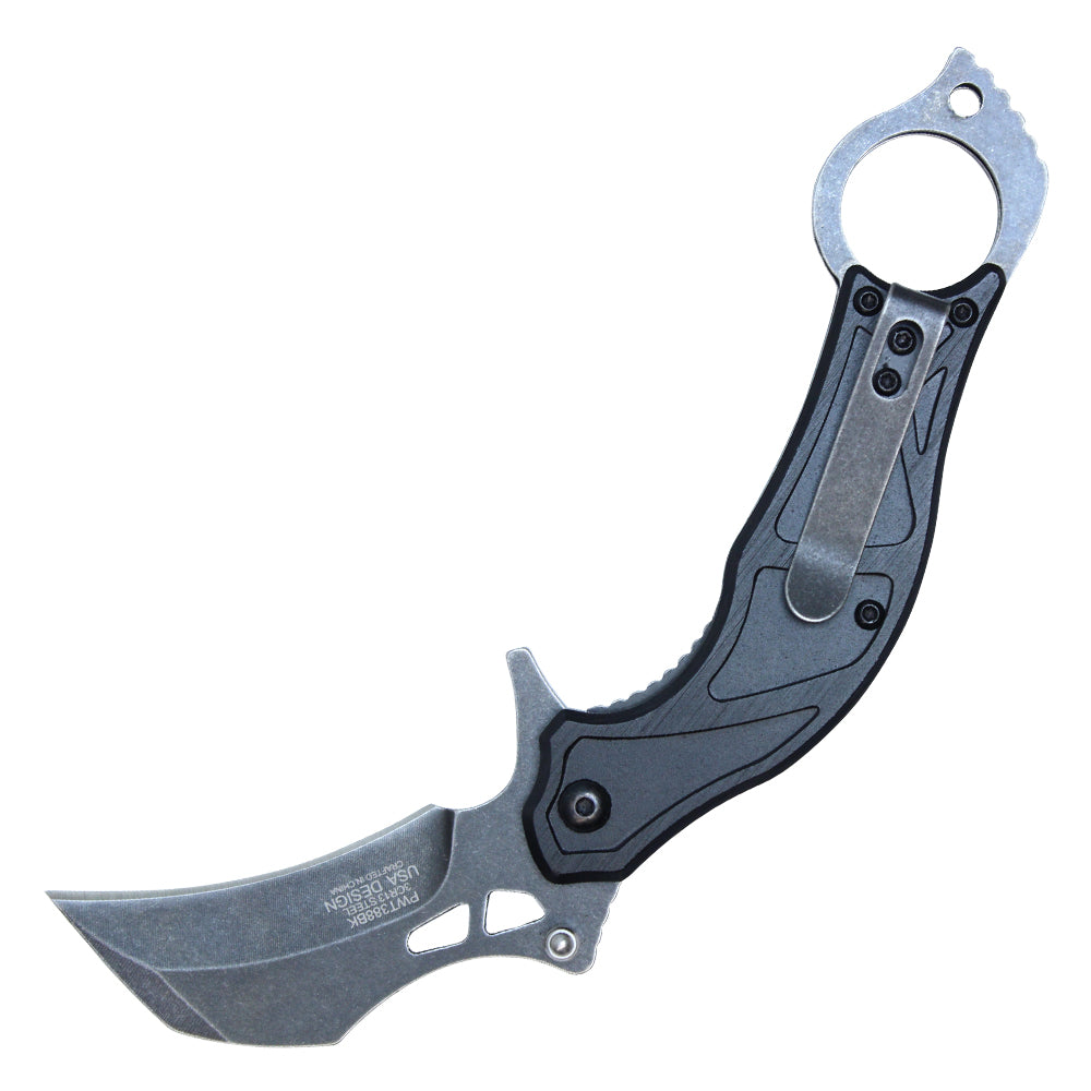 7" Black Karambit Knife