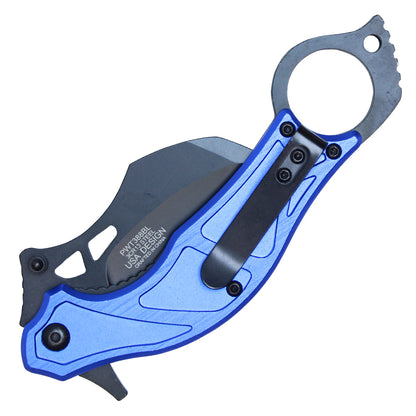 7" Blue Karambit Knife