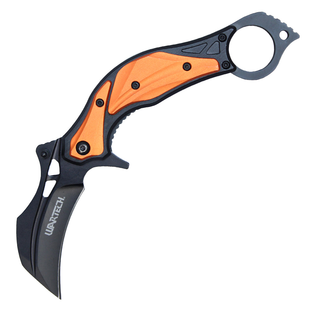 7" Orange Karambit Knife