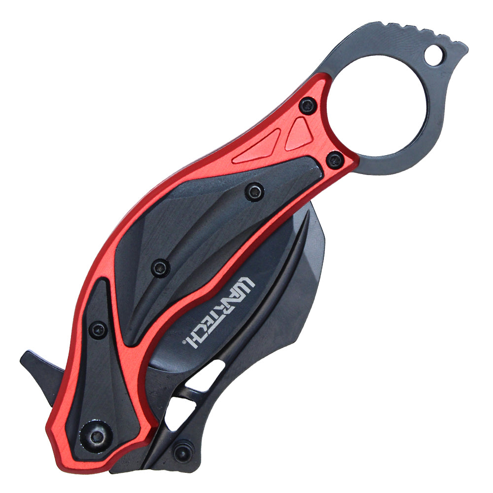 7" Red Karambit Knife