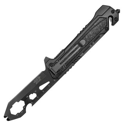 8" Black Tool Pocket Knife