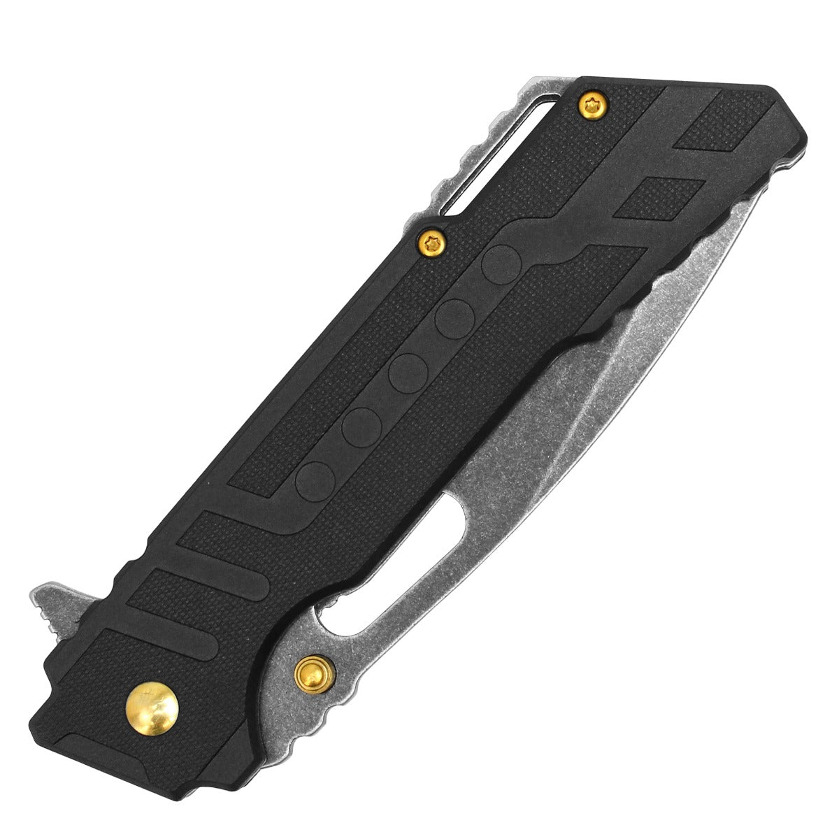 8.5" Wartech - Black Pocket Knife