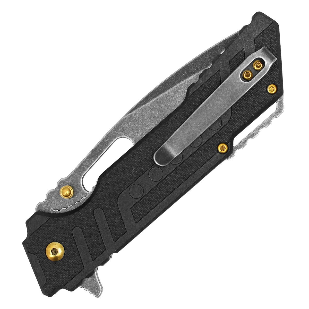 8.5" Wartech - Black Pocket Knife