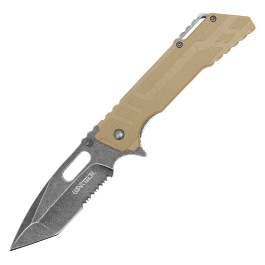 8.5" Wartech - Desert Tan Pocket Knife