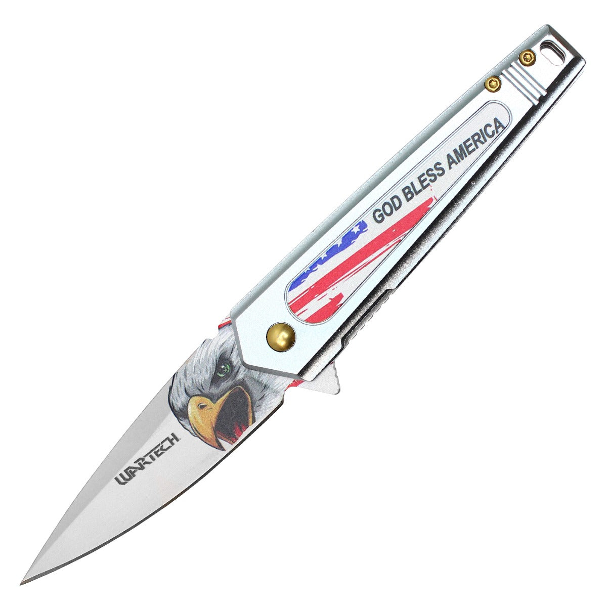 7.5" God Bless America Pocket Knife