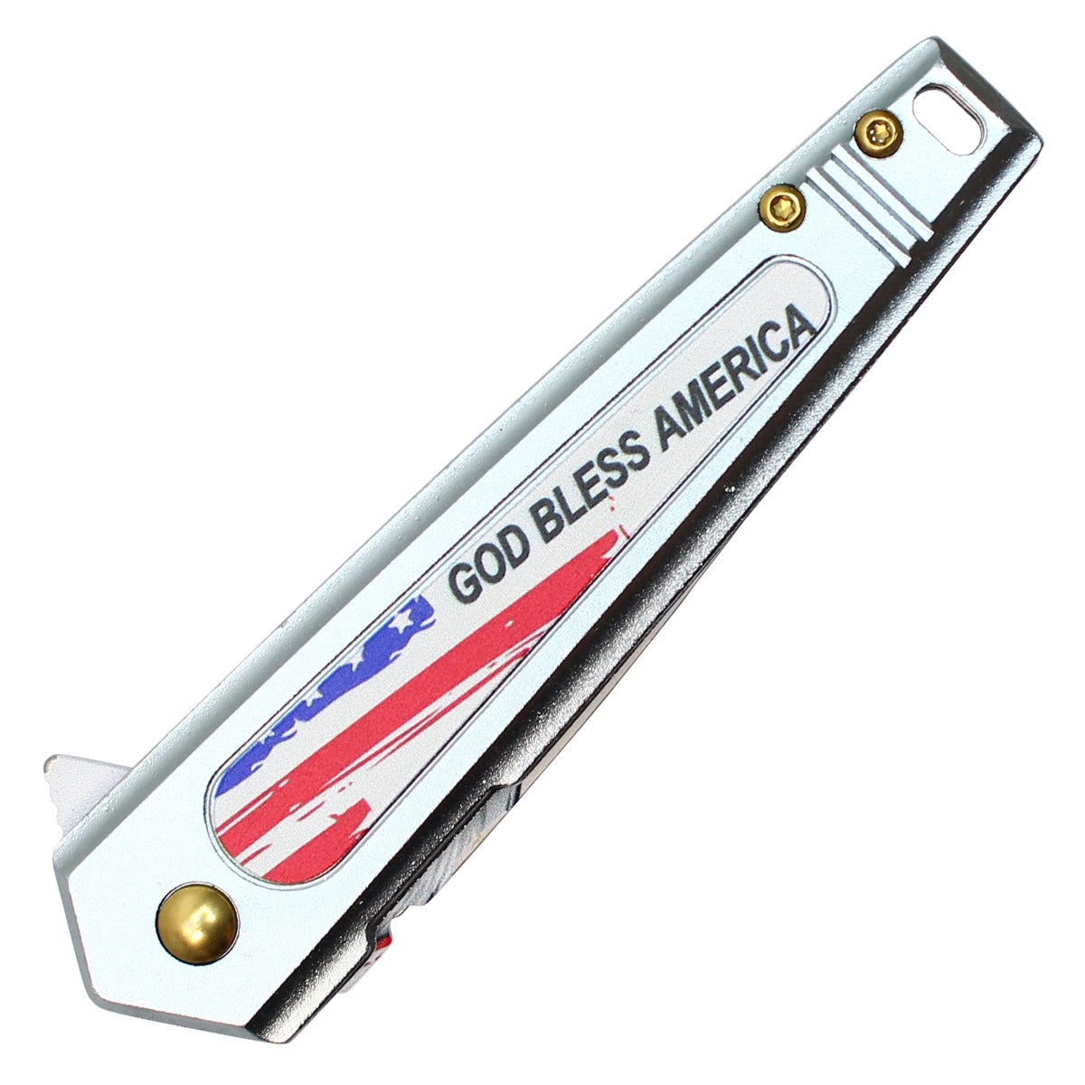 7.5" God Bless America Pocket Knife