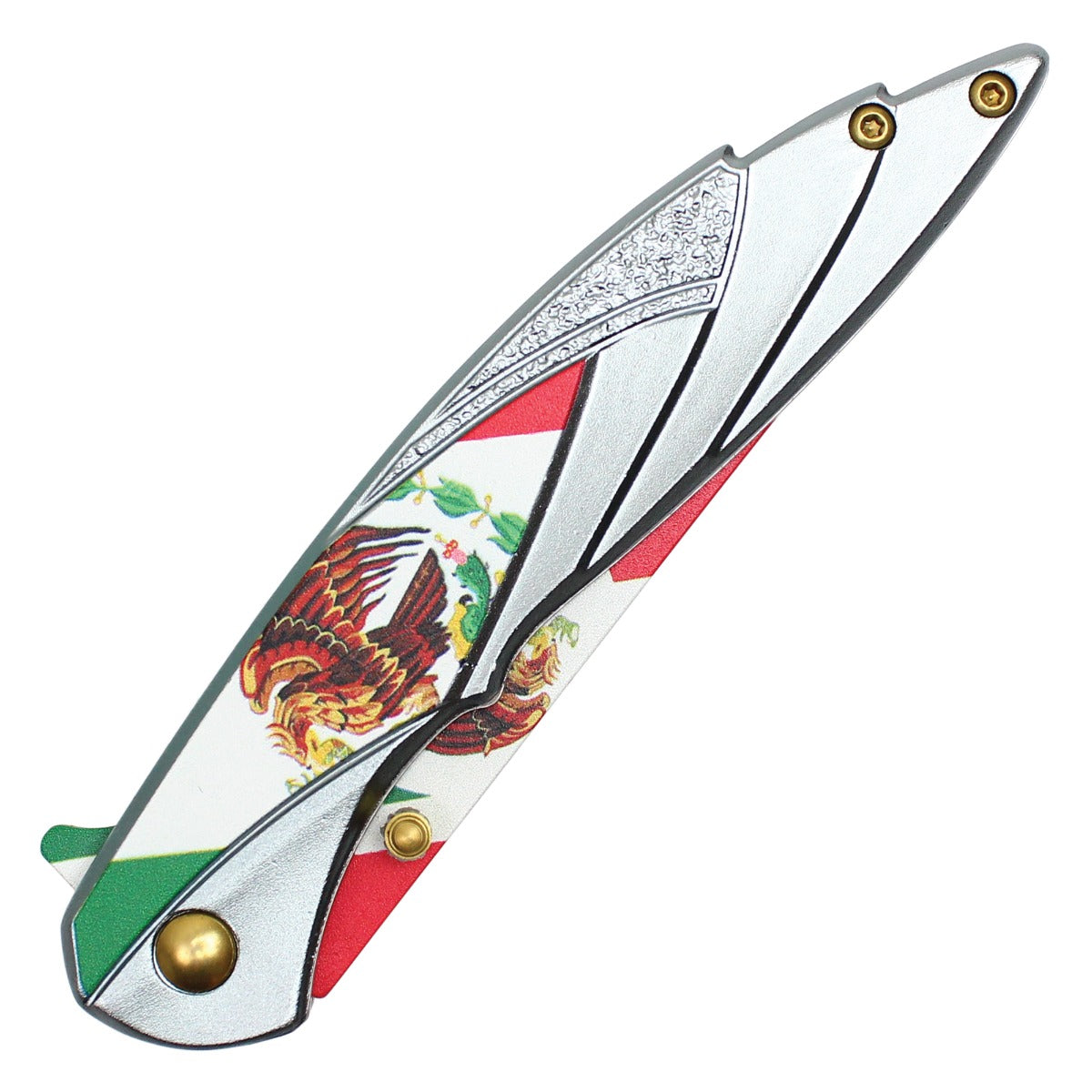8" Silver Mexico Pocket Knife