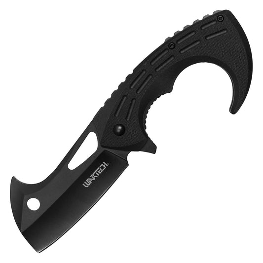 Wartech Black Gut Hook Pocket Knife