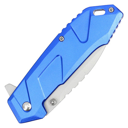 8" Blue Pocket Knife