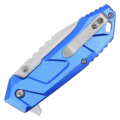 8" Blue Pocket Knife