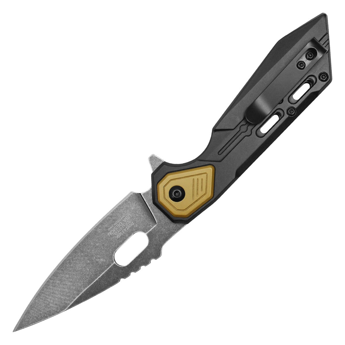 8" Wartech - Stonewashed Pocket Knife